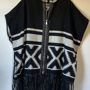 BCBG Oversized Blanket Poncho